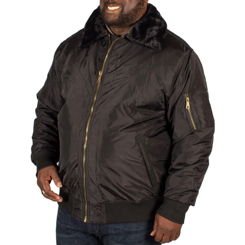 Replika gesteppte Bomberjacke Schwarz