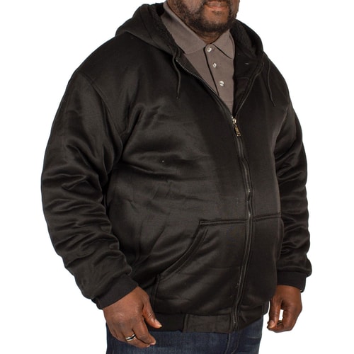 Fitzgerald Fleece Kapuzenpullover mit RV Schwarz