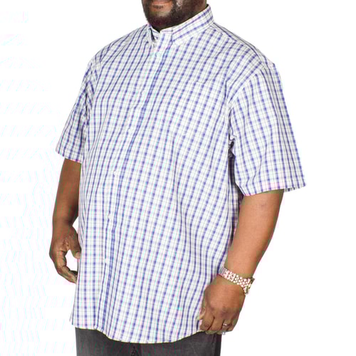 Carabou kariertes Hemd Blau / Gelb