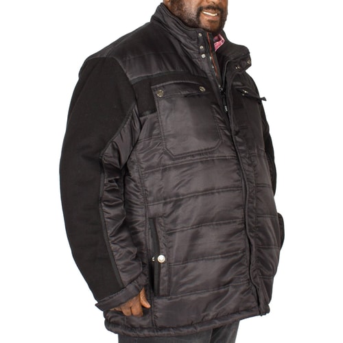 KAM Steppjacke mit Fleece Ärmeln