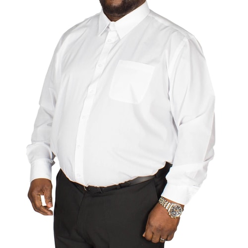 D555 klassisches Hemd Aiden Weiß