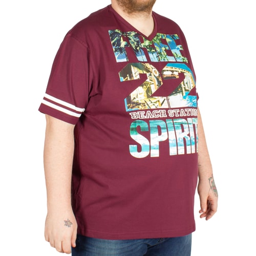 Cotton Valley T-Shirt Free Spirit Weinrot 