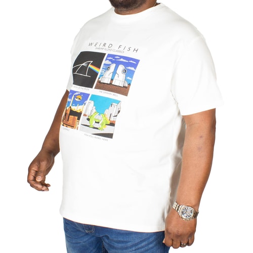 Weird Fish Shrimp Floyd Artist T-Shirt Off White