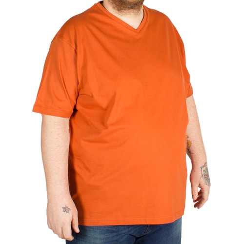 Cotton Valley V-Ausschnitt T-Shirt Orange