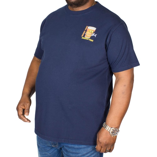 Weird Fish T-Shirt mit Aufdruck Blau