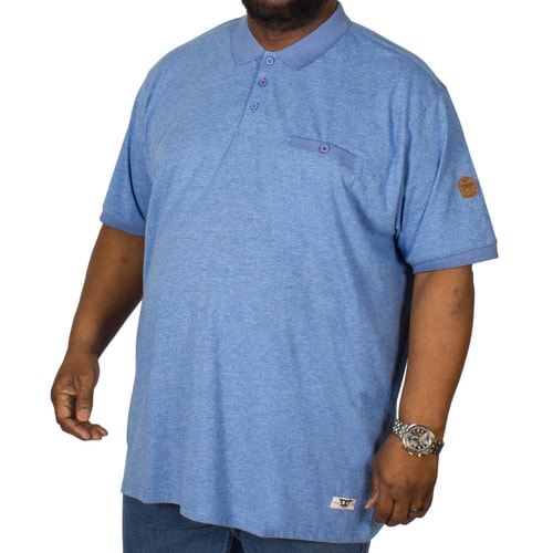 D555 Poloshirt Walker Himmelblau