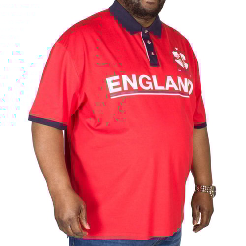 D555 Foster England Football Polo Shirt Red