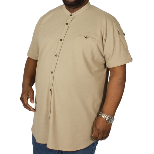 D555 Kurzarmhemd Archer Beige 