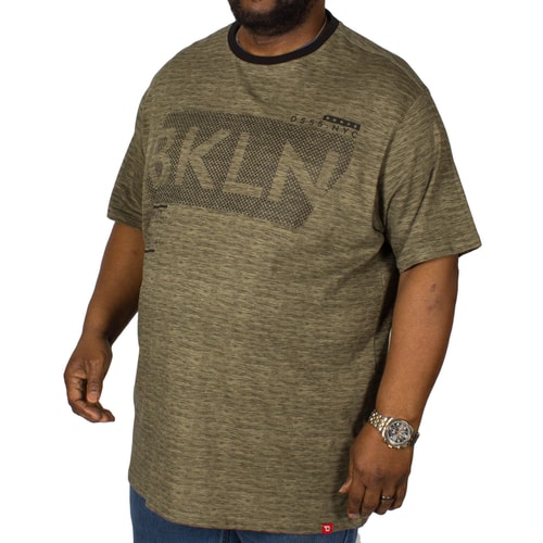 D555 bedrucktes T-Shirt New York Khaki