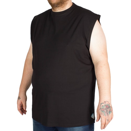 KAM Sleeveless T-Shirt Black