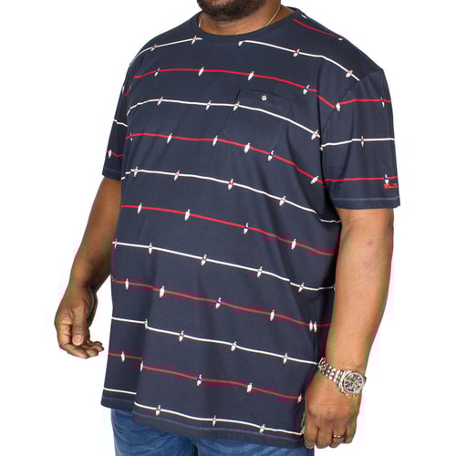 Ben Sherman T-Shirt Old School Marineblau