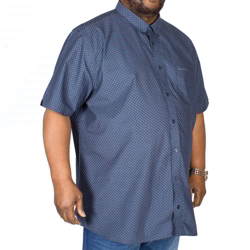 Ben Sherman Kurzarm Hemd Musterung Blau 