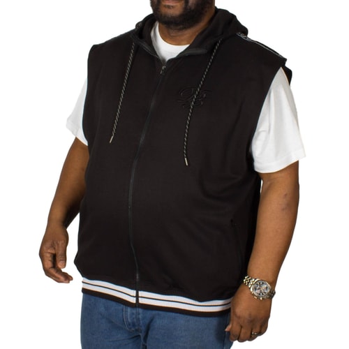 D555 ärmellose Kapuzenjacke Chemung Schwarz