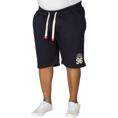 D555 bestickte Shorts Lindon Marineblau