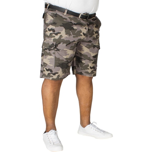 D555 Camouflage Cargo Shorts Marty Grau