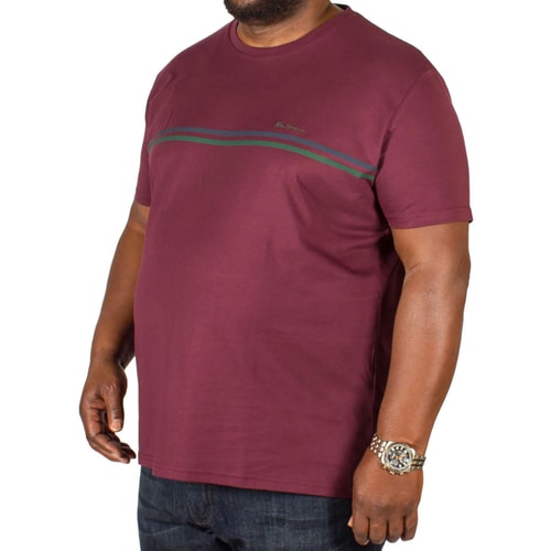 Ben Sherman Sport T-Shirt Burgunderrot 