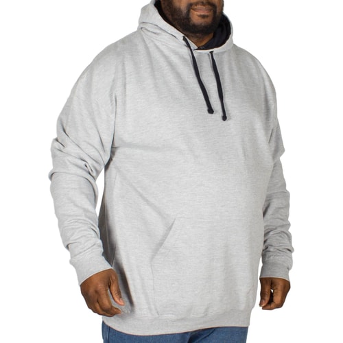 Awdis Varsity Kapuzenpullover Grau/Marineblau