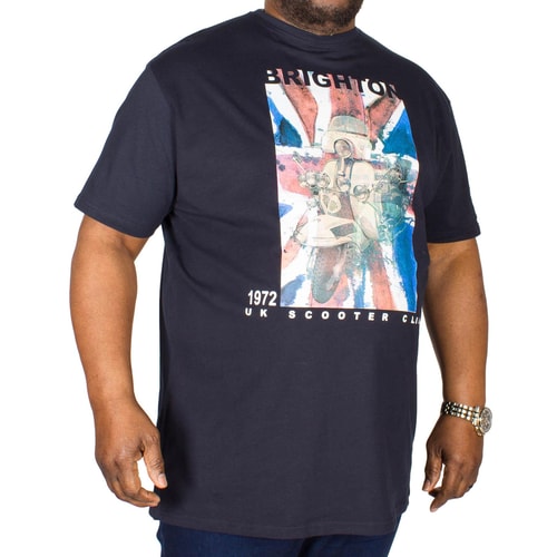 Metaphor Scooter Club Print T-Shirt Marineblau