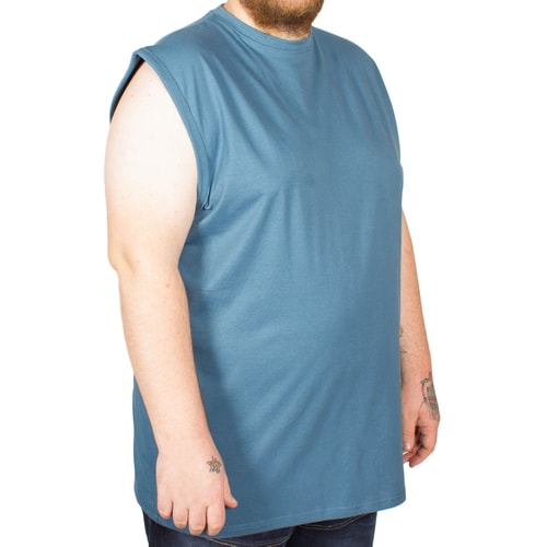 KAM Ärmelloses T-Shirt Denim