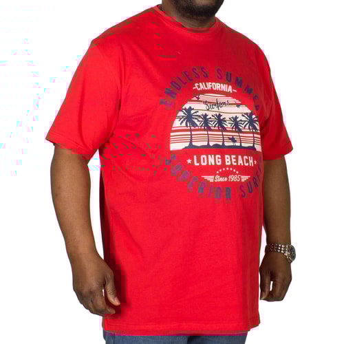 Espionage T-Shirt mit Endless Summer Print Rot