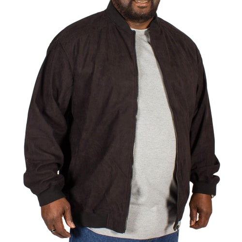 Espionage Wildleder Stil Bomberjacke Schwarz