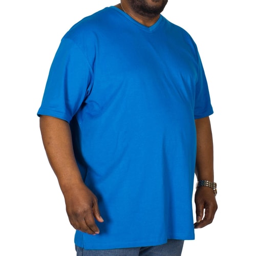 Cotton Valley V-Ausschnitt T-Shirt Dunkelblau