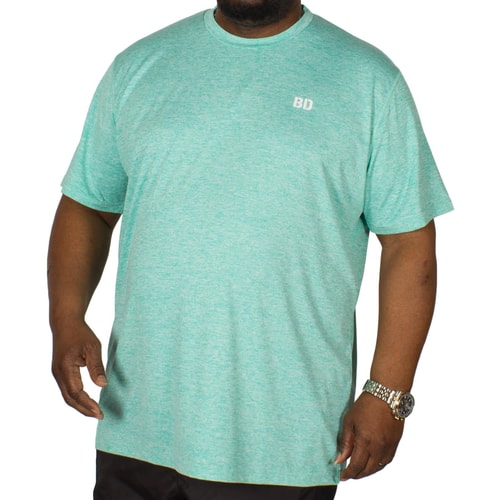 Bigdude Stretch Sport T-Shirt Grün meliert 