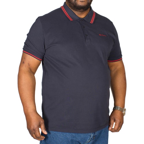 Ben Sherman Poloshirt Script Dunkelblau 