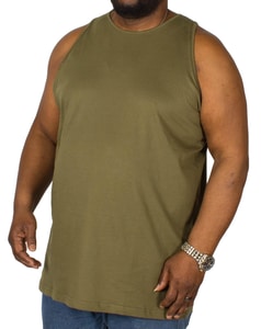 Bigdude Tanktop Olivgrün Tall Fit 