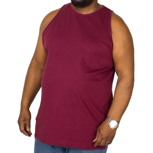 Bigdude Tanktop Burgunderrot Tall Fit 