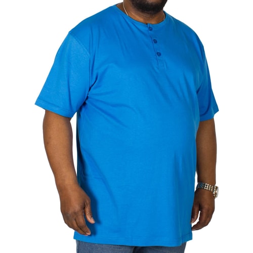 Espionage T-Shirt mit Knopfleiste Blau