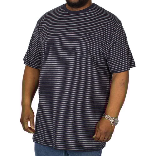 Espionage gestreiftes T-Shirt Marineblau