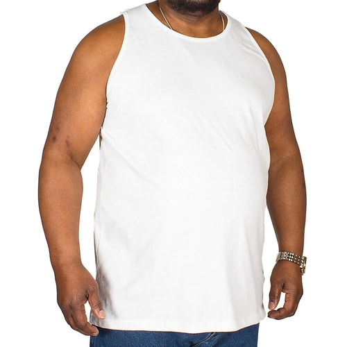 Bigdude Tanktop Weiß Tall Fit 