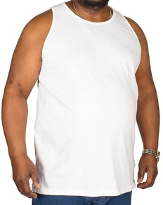 Bigdude Tanktop Weiß Tall Fit 