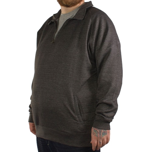 Kam Half Zip Fleece Jacket Charcoal