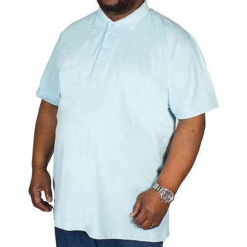 Bigdude Poloshirt Hellblau Tall Fit 