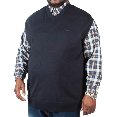 KAM Strick Pullunder mit V-Ausschnitt Dunkelblau