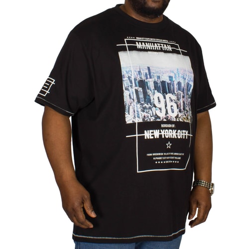 D555 Ethan NYC Print T-Shirt Schwarz