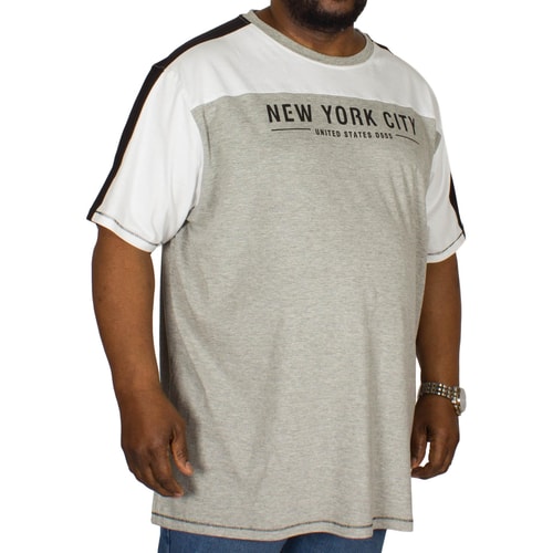 D555 Cut & Sew T-Shirt Alvester Grau