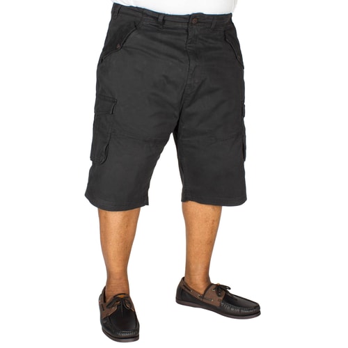 KAM Stretch Cargo Shorts Schwarz
