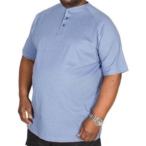 Metaphor T-Shirt mit Knopfleiste Blau