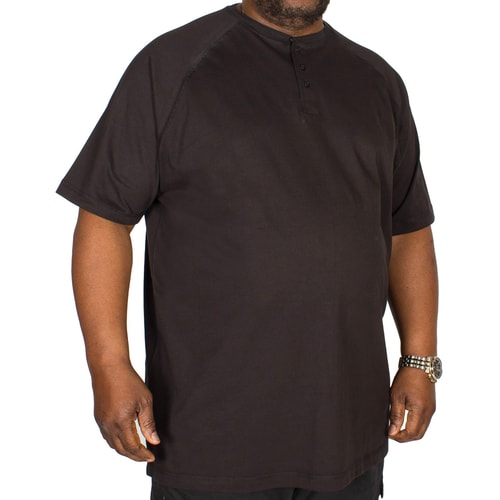 Metaphor T-Shirt mi Knopfleiste Schwarz