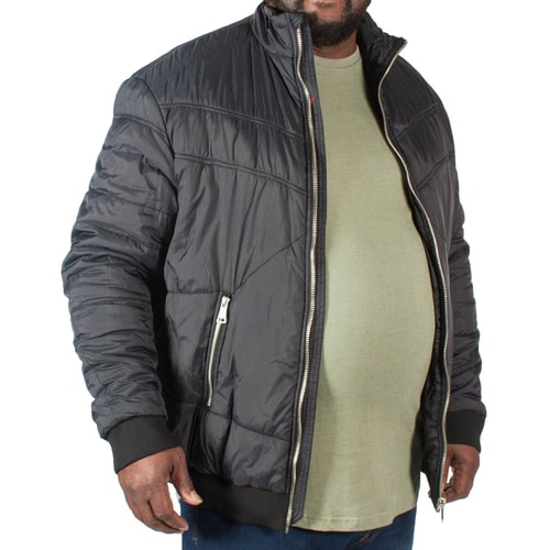 Replika Steppjacke Schwarz Tall Fit 