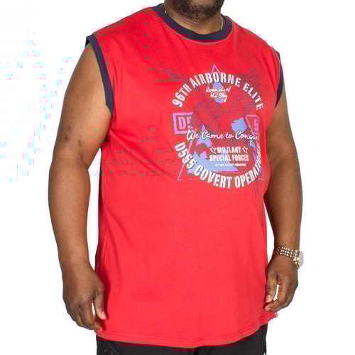 D555 Tanktop Toledo Airborne Print Rot