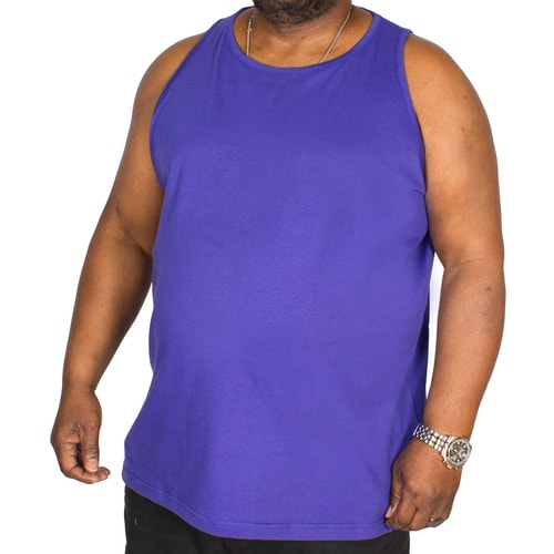 Bigdude einfarbiges Tanktop Dunkelviolett