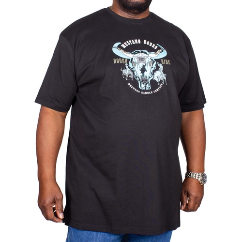 Metaphor Mustang Rodeo Print T-Shirt Schwarz