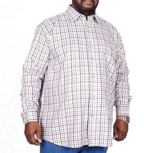 Cotton Valley Hemd mit Karomuster Cremeweiß 