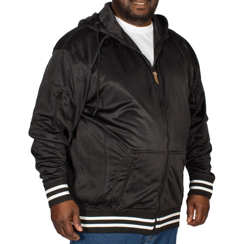 KAM Kapuzenjacke Tricot mit RV Schwarz