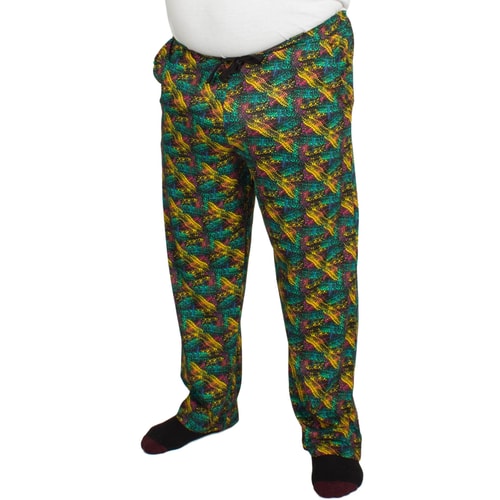 Bigdude Baggy Lounge Hose mit abstraktem Print 