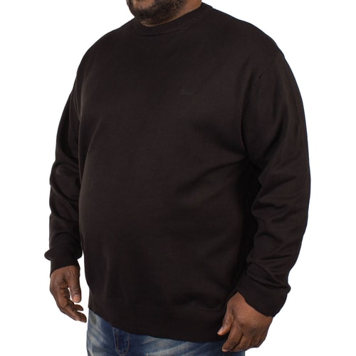 KAM Strickpullover Rundhalsausschnitt - Schwarz